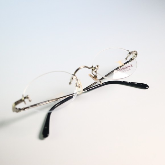 Cambridge Polo club 100% TITAN 49-20 138 rimless eyeglasses embossed pattern N13 - Picture 4 of 11